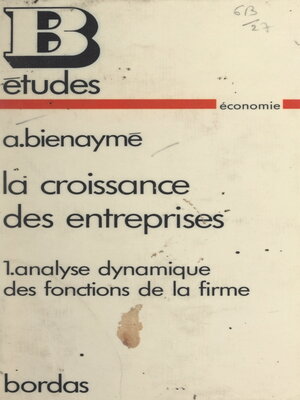 cover image of La croissance des entreprises (1)